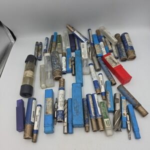 Niagara & Other Brands Cutting Bits-Various Sizes Endmills Lot of 54 Read Descr